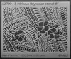 ibicci 3 Hibiscus Polynesian Panel 8" Stencil